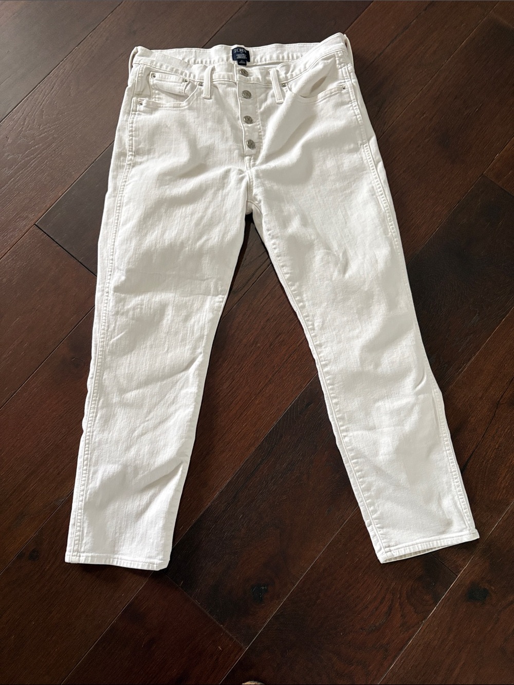 J. Crew White High-Rise Vintage Straight Jeans size 31